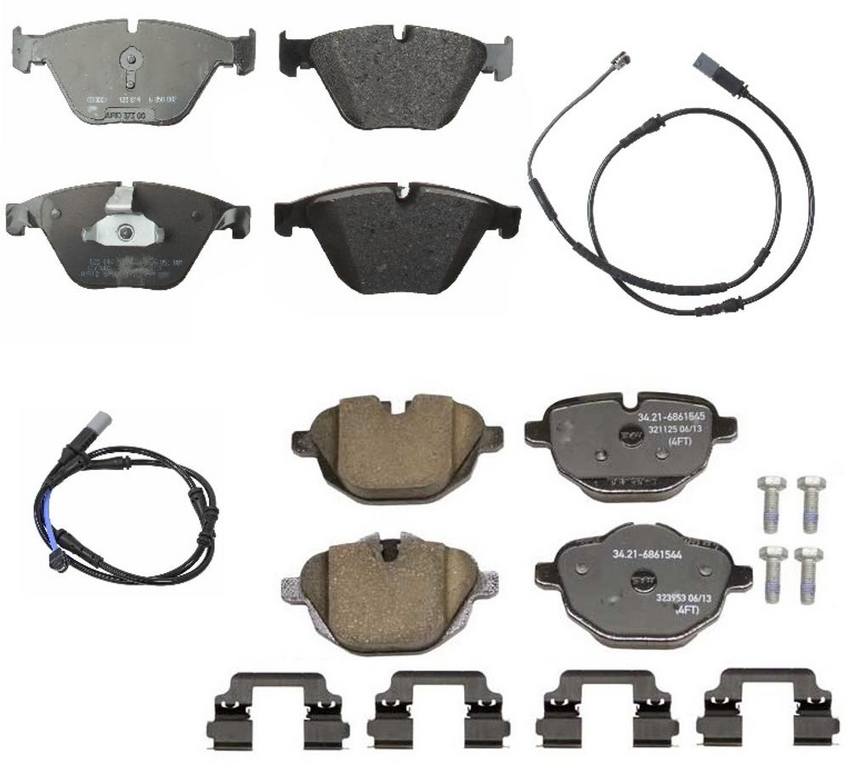 BMW Disc Brakes Kit - Pads Front and Rear